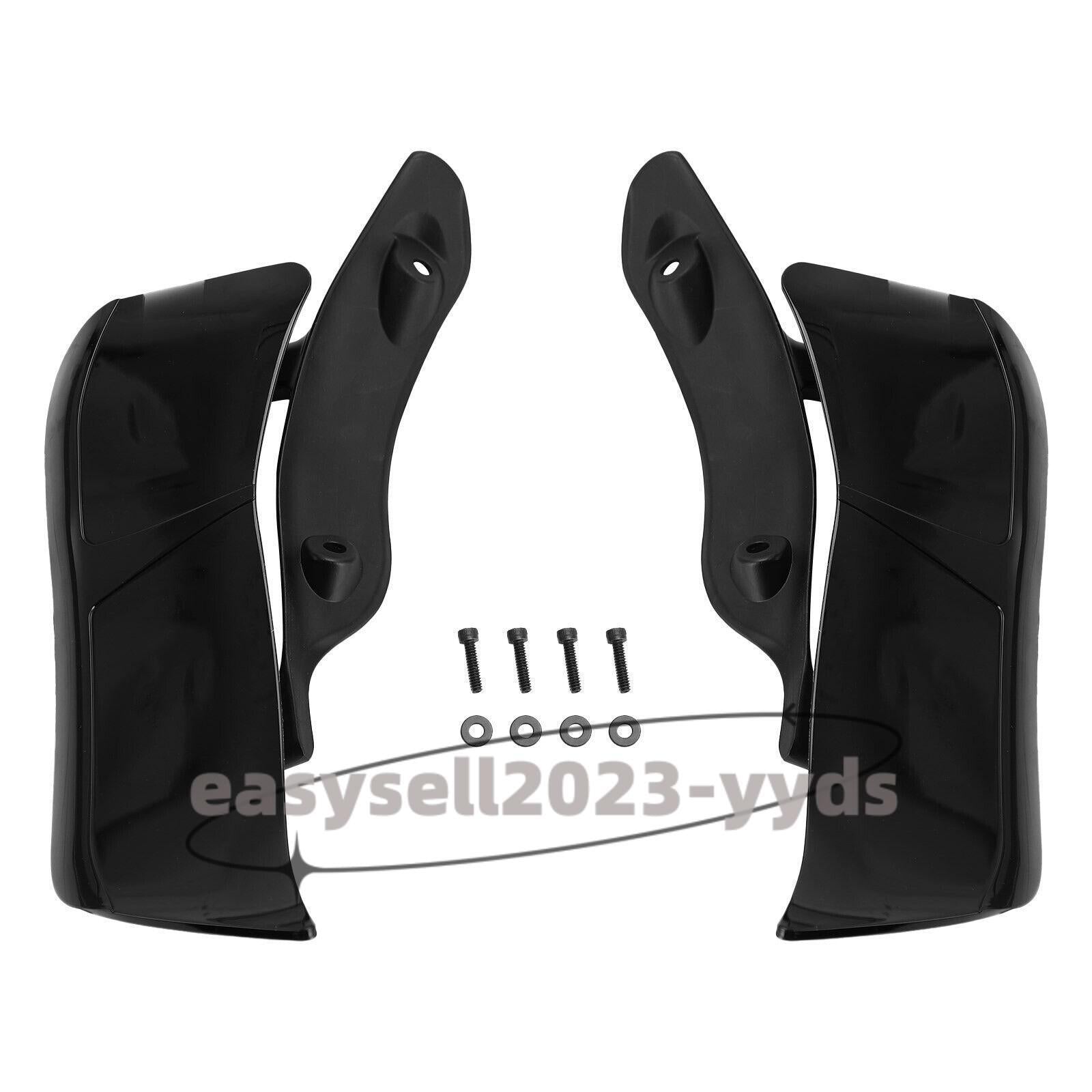 Black Adjustable Fairing Side Wing Air Deflectors for Harley Road Glide 15-20