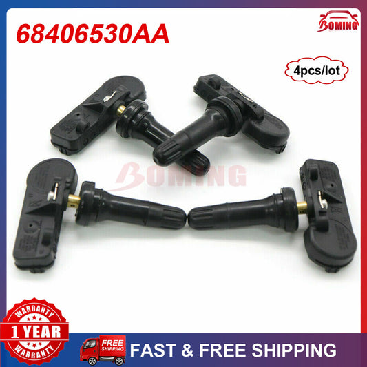 4-pack of tire pressure sensors TPMS 68406530AA for Jeep , for Dodge , and for Chrysler 315MHz