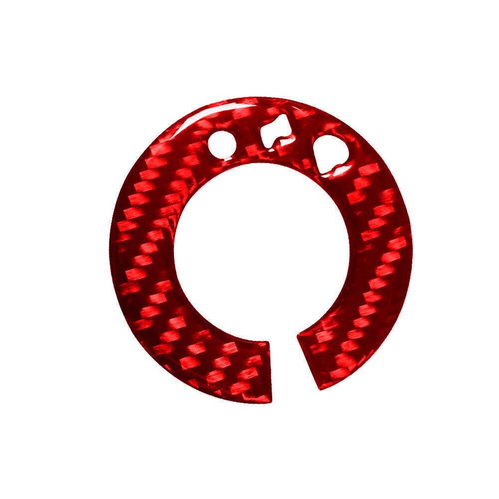 2Pcs Red Carbon Fiber Dim light control Cover Trim for Ford Fiesta 2011-2015