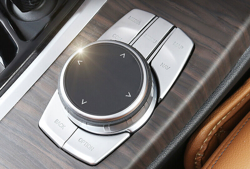 for BMW X3 G01 2018-2021 Silver Console Gear Shift Multimedia Button Cover Trim