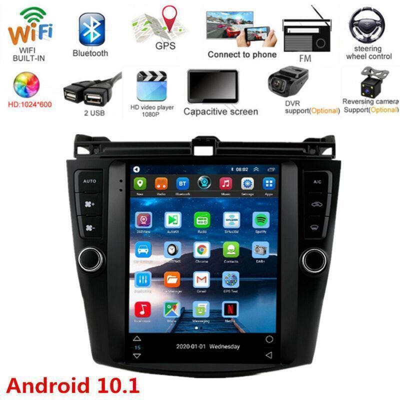 9.7 Android 10.1 Car Radio GPS Player 2+32GB FM A/C for Honda Accord 2003-2007