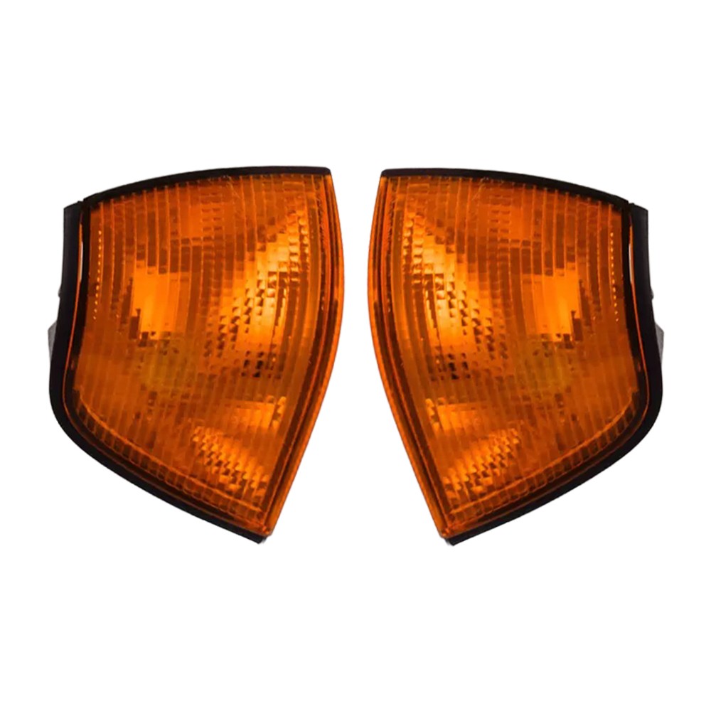 Fits For 3' E36 1992-2000 Front Left Right Side Corner Light Cover Yellow