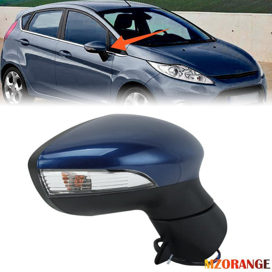 F¨¹r for Ford Fiesta MK7 08-12 Rechts Au?enspiegel Beheizbar Spiegelglas Marineblau