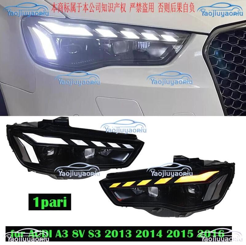 LED Headlights Assembly Front Lamps for AUDI A3 8V S3 2013 2014 2015 2016