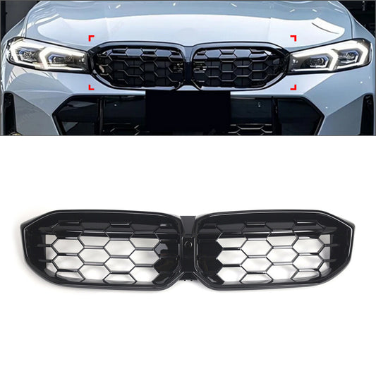 Diamond Sltyle Front Bumper Kidney Grille for BMW 3 Series G20/21/28 22-24 Gloss
