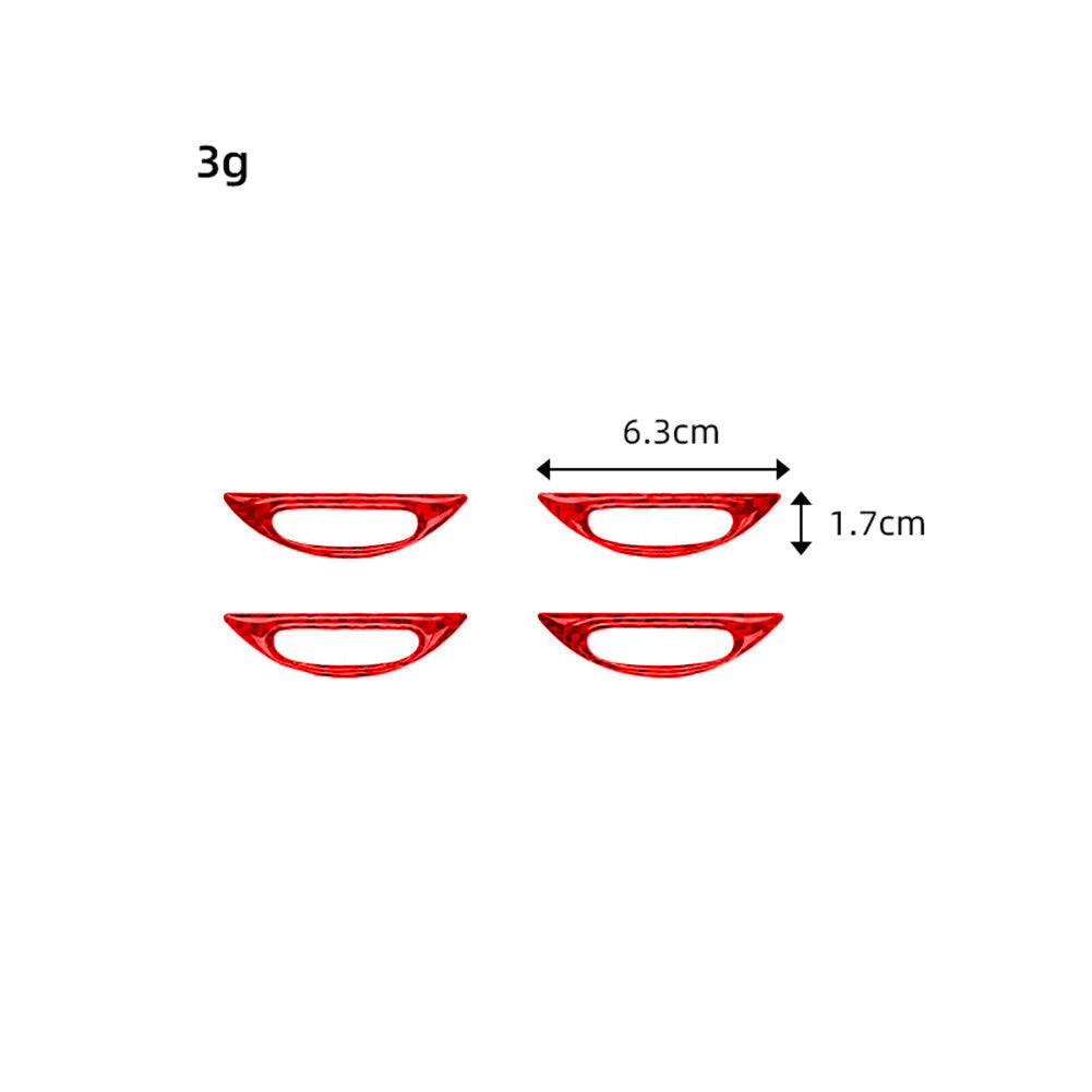 Red Carbon Fiber Console Air Vent Outlet Cover Trim for Mercedes Benz M-class