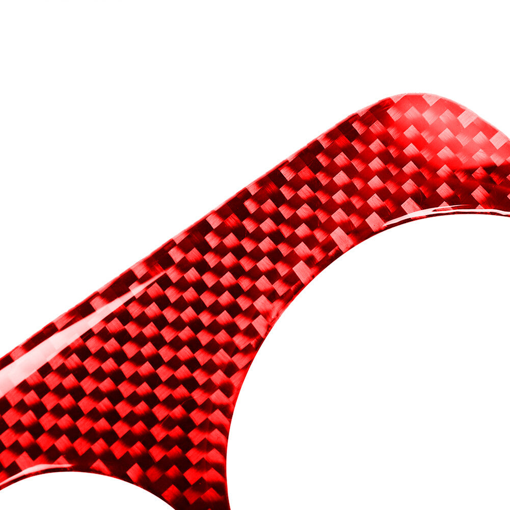 Red Carbon Fiber Central Console CD Cover Trim for Mazda MX-5 Miata 2009-2015