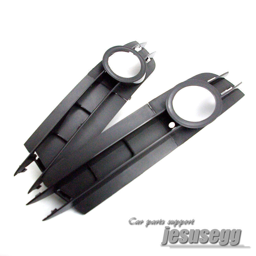 2x Front Bumper Foglight Lamp Grille Cover LR Set For A6 A6 Quattro C6 05-08