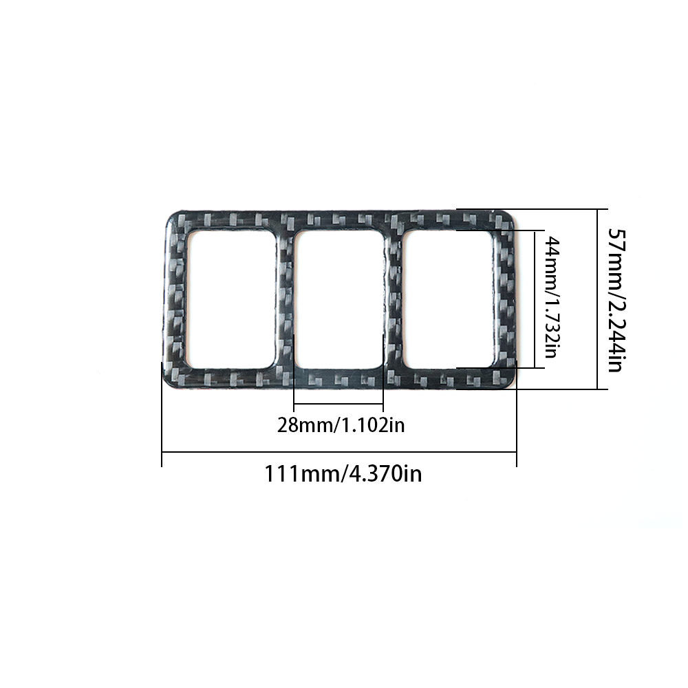 Carbon Fiber Driver Side Button Surround Trim for Suzuki Grand Vitara 2006-2013