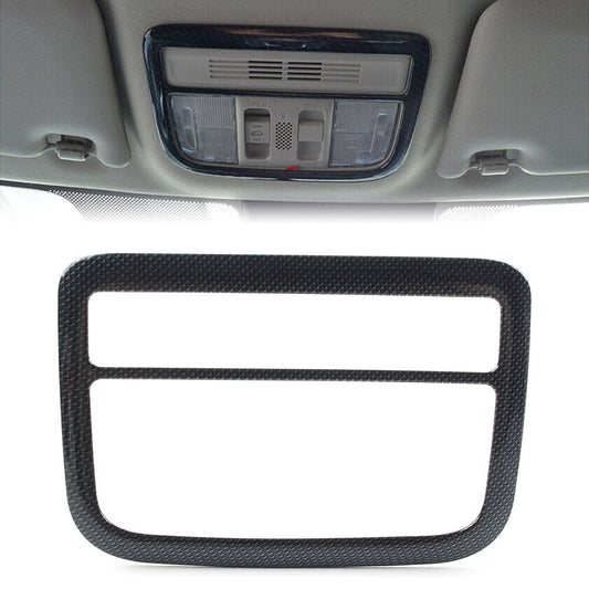 Front Reading Light Lamp Frame Cover Trim for Honda for Civic 2016-2020 Carbon Fiber