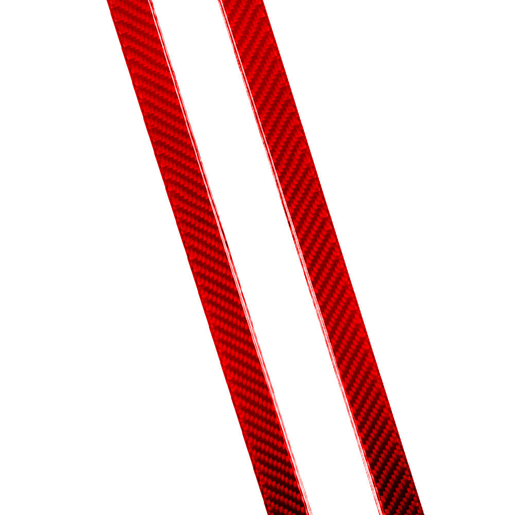 Red Carbon Fiber Front Door Trim Panel Trim for Jeep for Wrangler 07-10