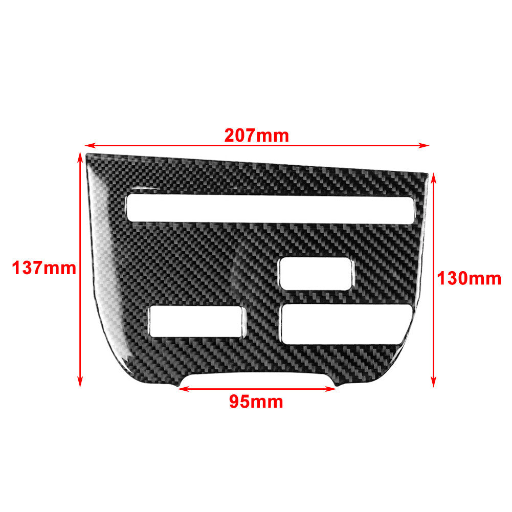 LHD Central Console CD Panel Cover Trim for Nissan GTR R35 2008-2016 Carbon Red