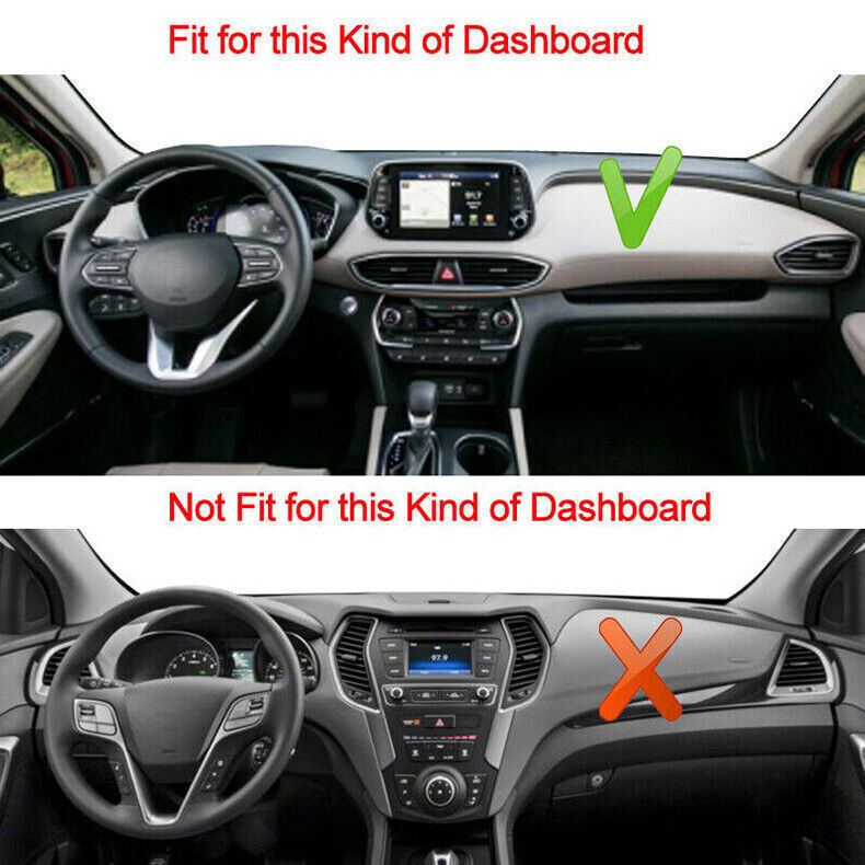 for Hyundai Santa Fe 2019-2022 Dashboard Dash Mat Non-slip DashMat Sun Shade 1X