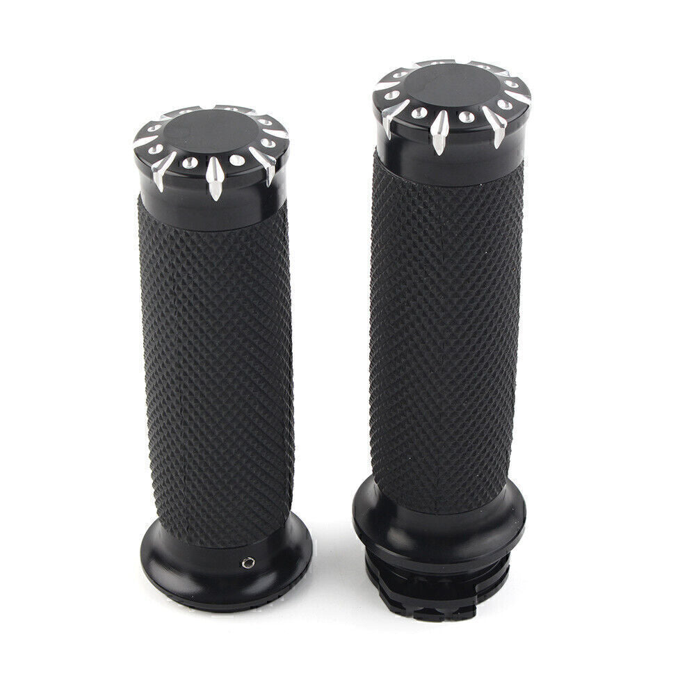 1 Lenkergriffe f¨¹r for Harley Touring Sportster Dyna Softail VRSC Schwarz
