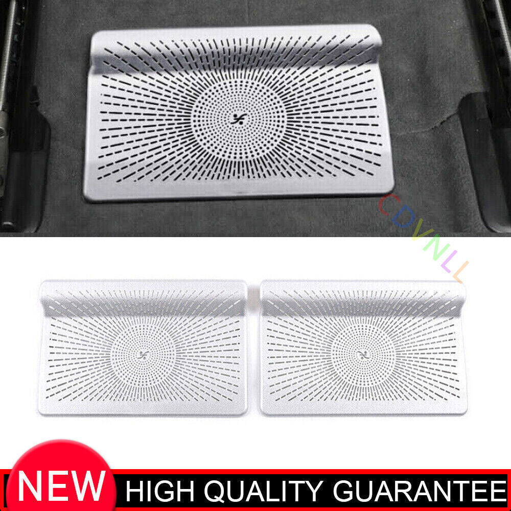 Fit for Benz GLE GLS 2020-23 Matte Silver Inner for Seat Below Air Outlet Cover Trim