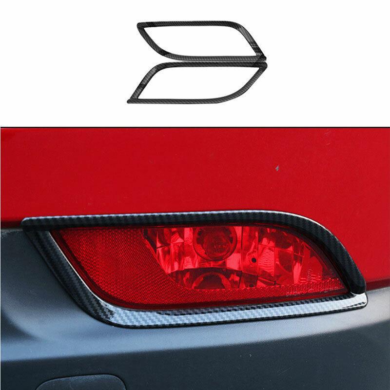 Fit for Jeep Compass 2017-2020 Rear Fog Light Lamp Frame Cover Trim Carbon Fiber
