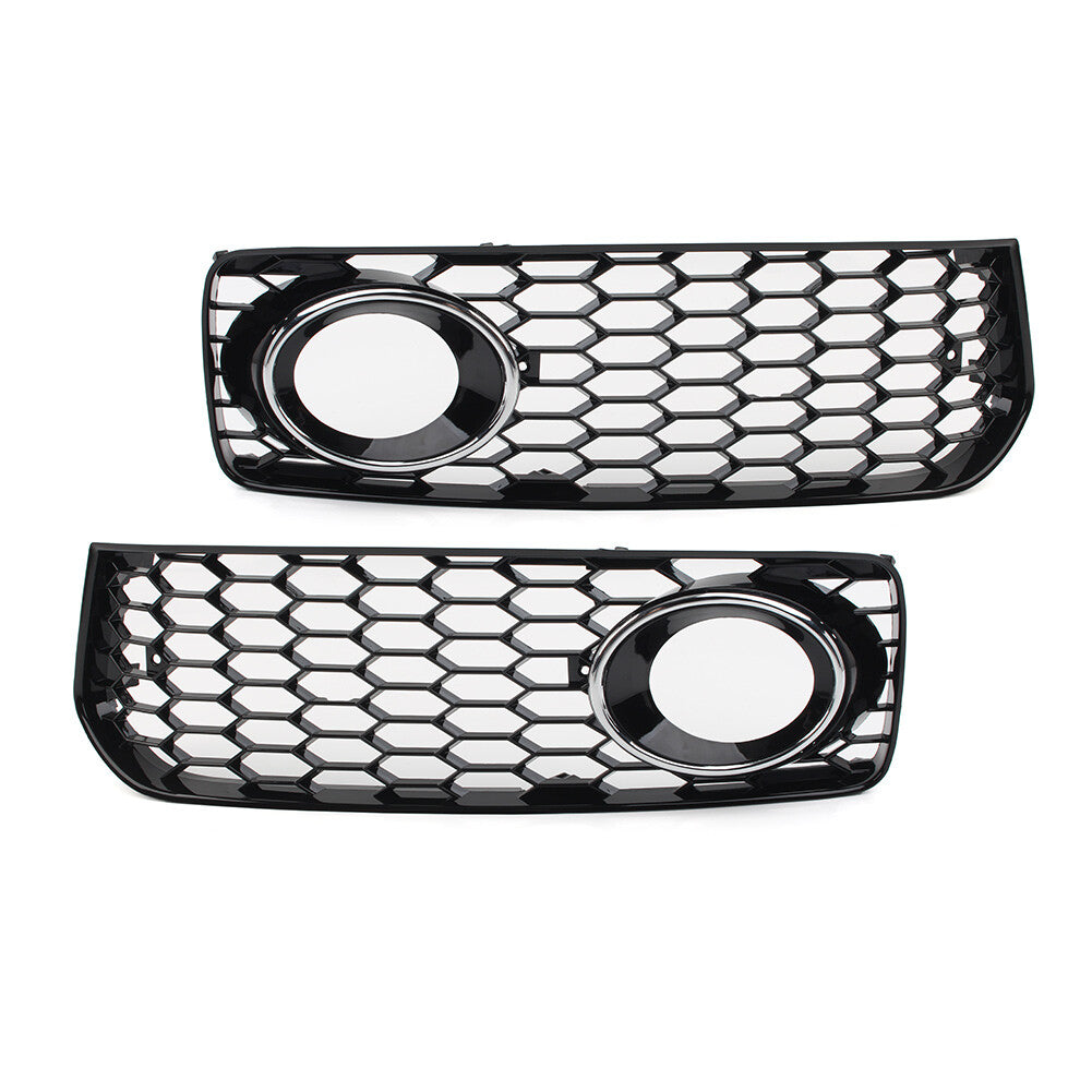 Fit for Audi A5 S5 B8 RS5 08-12 Honeycomb Front Bumper Fog Light Grille Cover