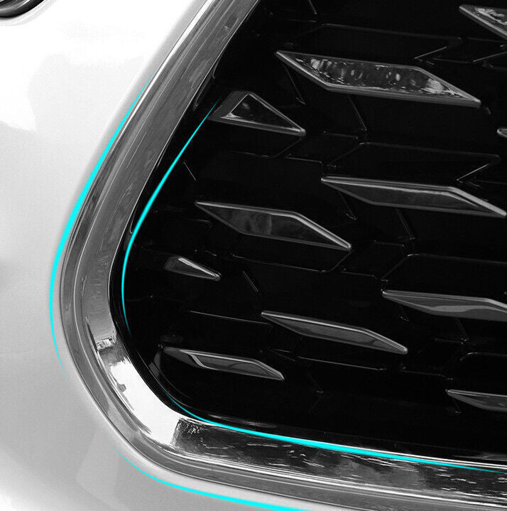 Silver Front Bumper Center Hood Grill Strip Trim 2020-2024 for Toyota Highlander