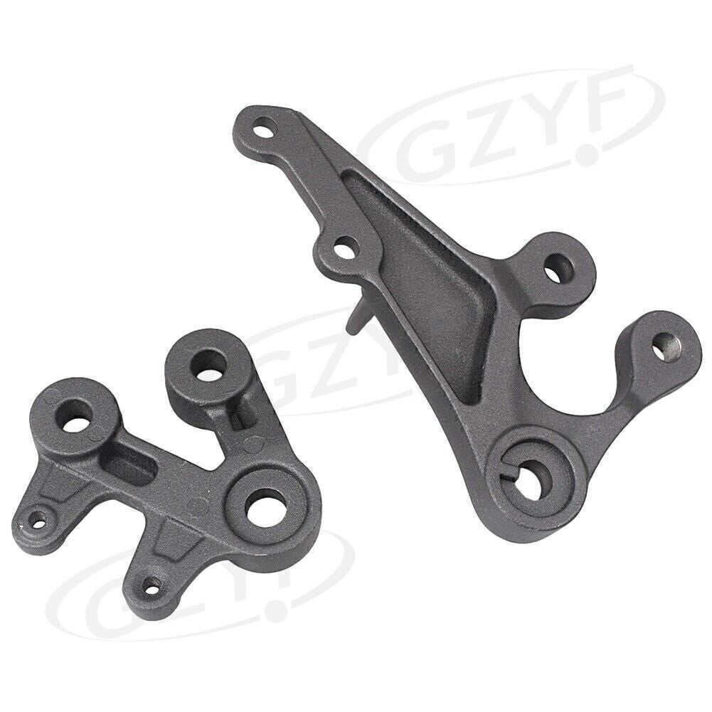 Front Footpegs Footrests Bracket Kit Fit for Suzuki GSXR1000 2005-2010 Driver Rider