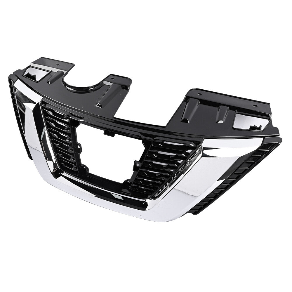 for Nissan Rogue 2017-2020 Front Bumper Upper Grille Chrome