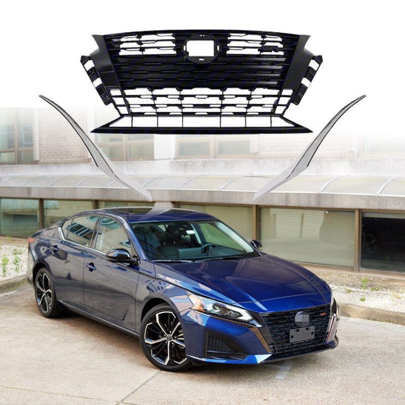 For 2023 2024 for Nissan Altima SR Front Bumper Upper Grille Grille Molding Set