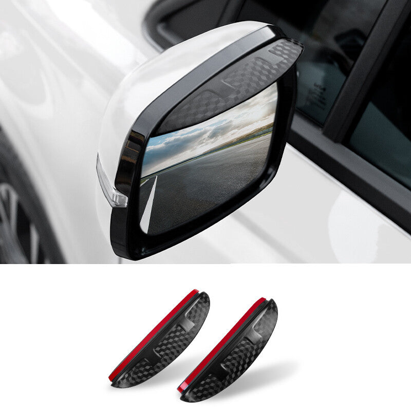 for Kia Carnival 2022-2023 Carbon fiber Rear View Mirror Rain Eyebrow cover Trim