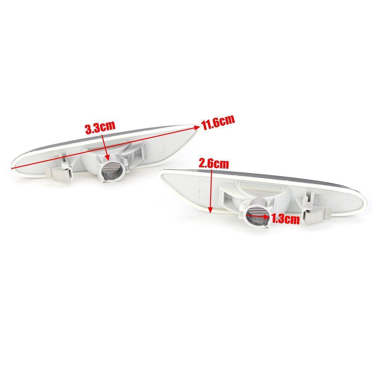 2X Side Marker Turn Signal Lights Replacement for BMW E90/E91/E92/E93 2006-11 L60