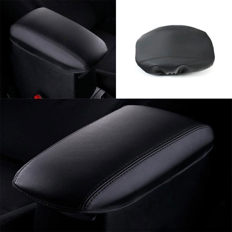 for Toyota for Corolla 14-19 1P Black Leather Armrest Box Middle Console Cover Trim