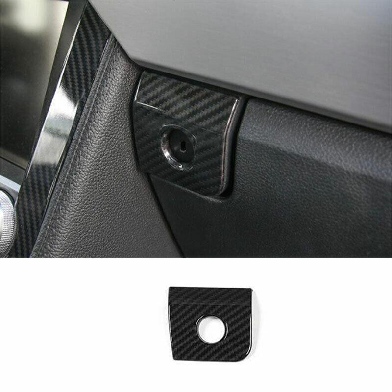 for Ford for Mustang 2015-2022 Carbon Fiber for Co -Pilot Storage Box Switch Trim 1PCS