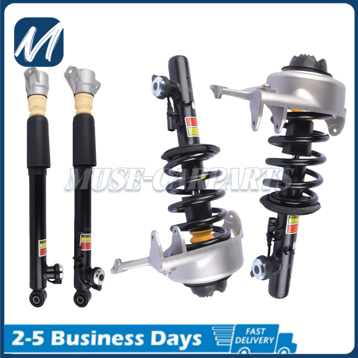 2x Front LH & RH Shock / Strut & Coil Spring Assembly fit for Chevrolet for Cadillac for GMC