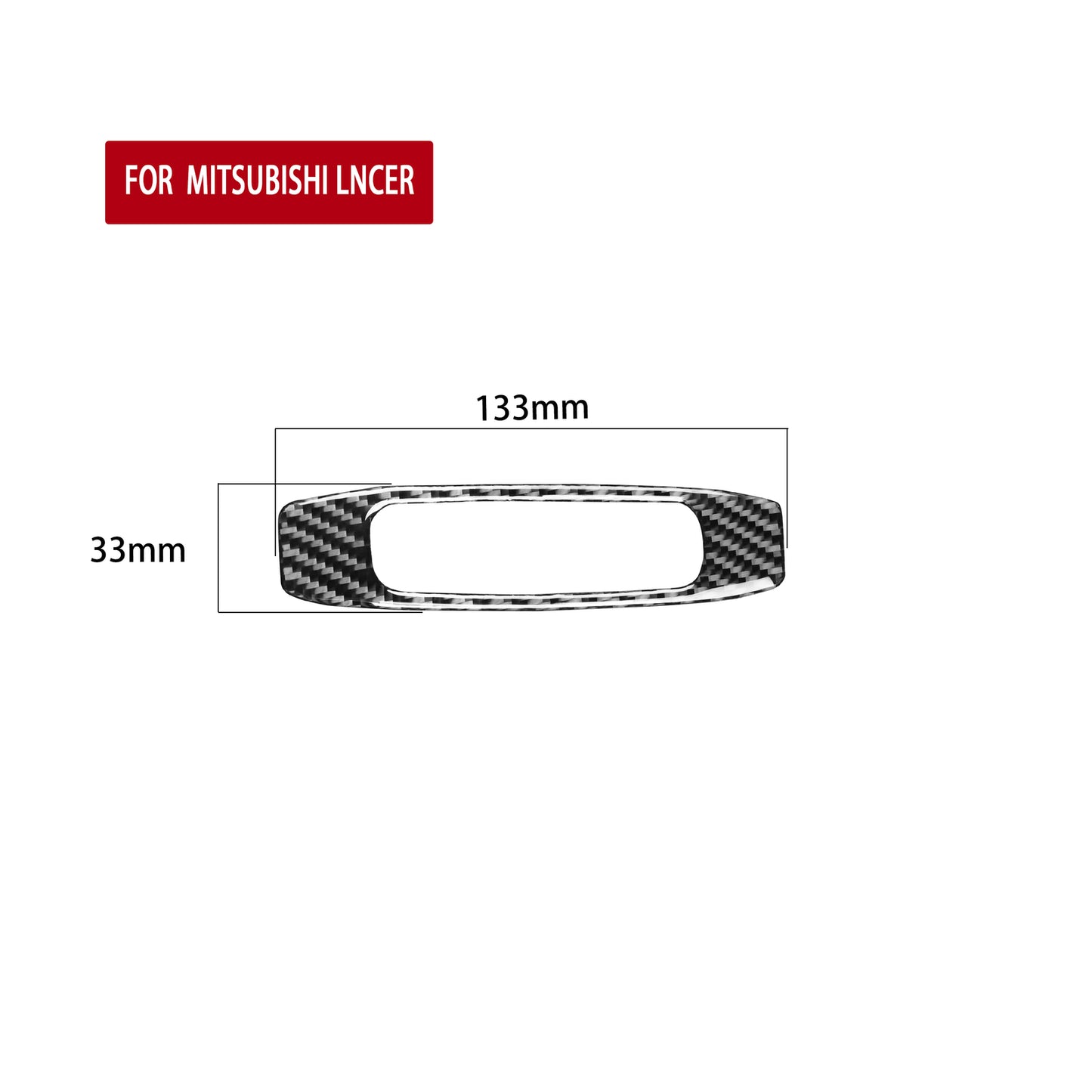 for Mitsubishi Lancer 2008-2015 Carbon Fiber Skylight Handle Frame Cover Trim