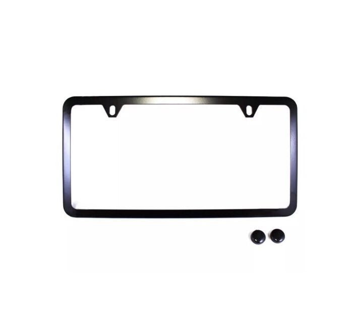 1 piece car license plate frame cover cap trunk 2-hole black for Mazda