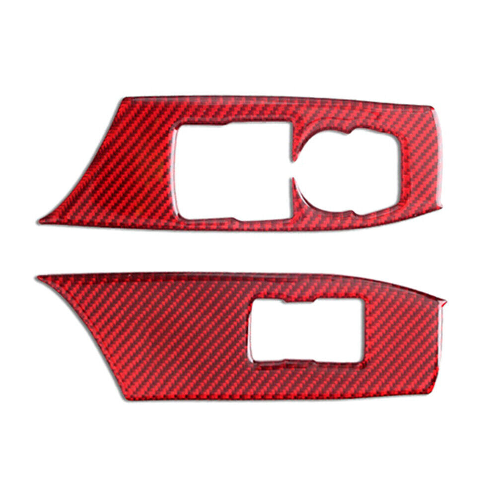 Window Control Switch Panel Cover Trim for Chevrolet Camaro 2016-20 Carbon Fiber