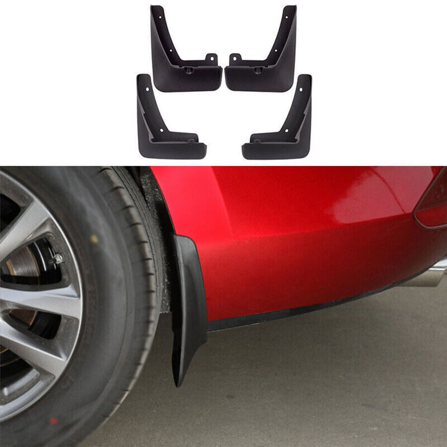 Mud Flaps Splash Guards Mudguards Fender for Mazda 3 Axela 19-2023 Black ABS 4P