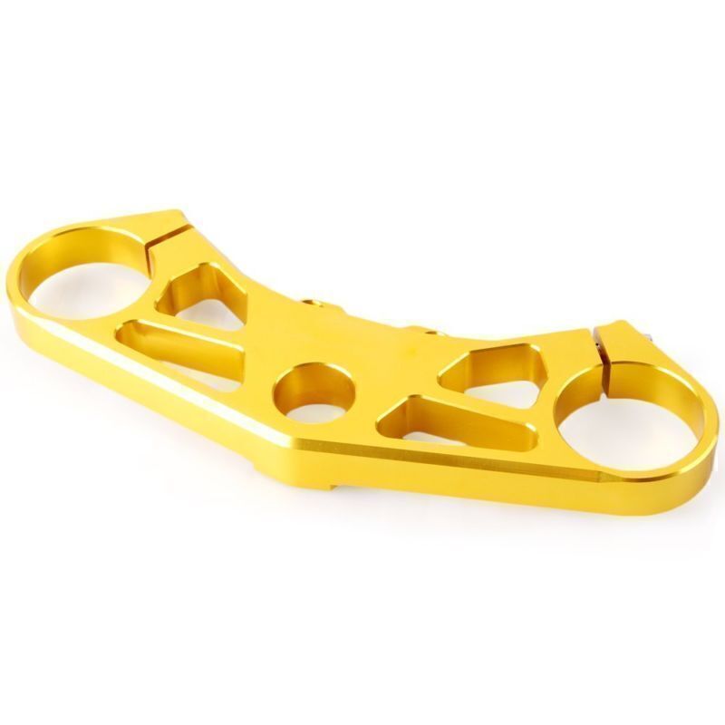 Gold Front Triple Tree End Upper Top Clamp Fit for Suzuki GSXR 1000 2005 2006