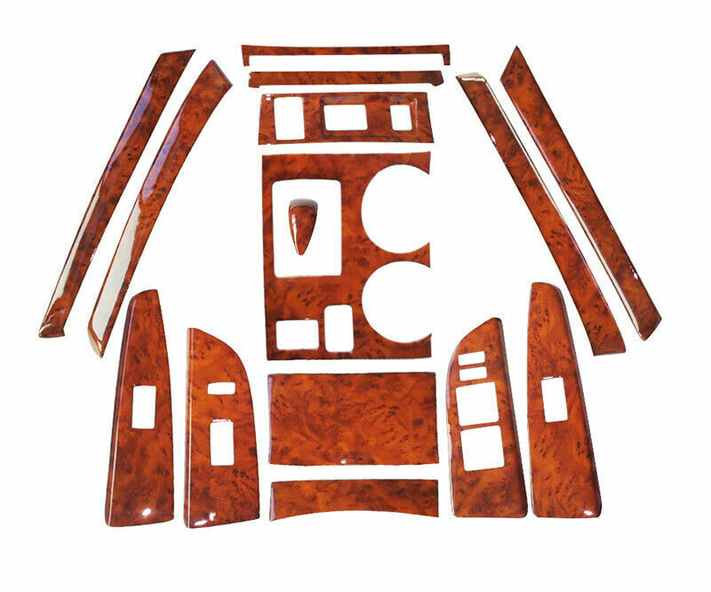 15Peach Wood Grain ABS Interior Decor Kit Trim for Toyota highlander 2009-2014