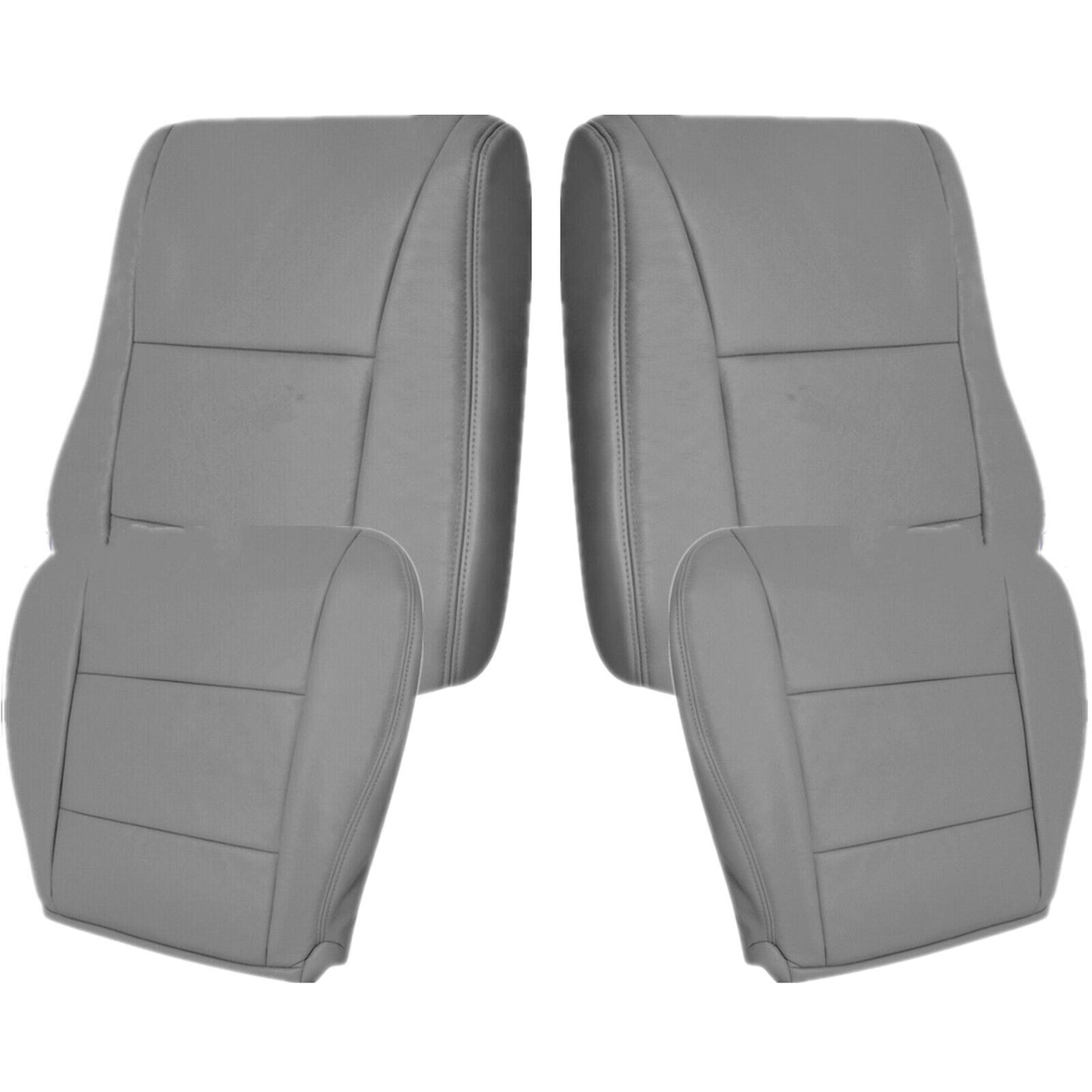 for Toyota for Land Cruiser 1998-2007 4PCS/Set Driver  Passenger Leather for Seat Cover