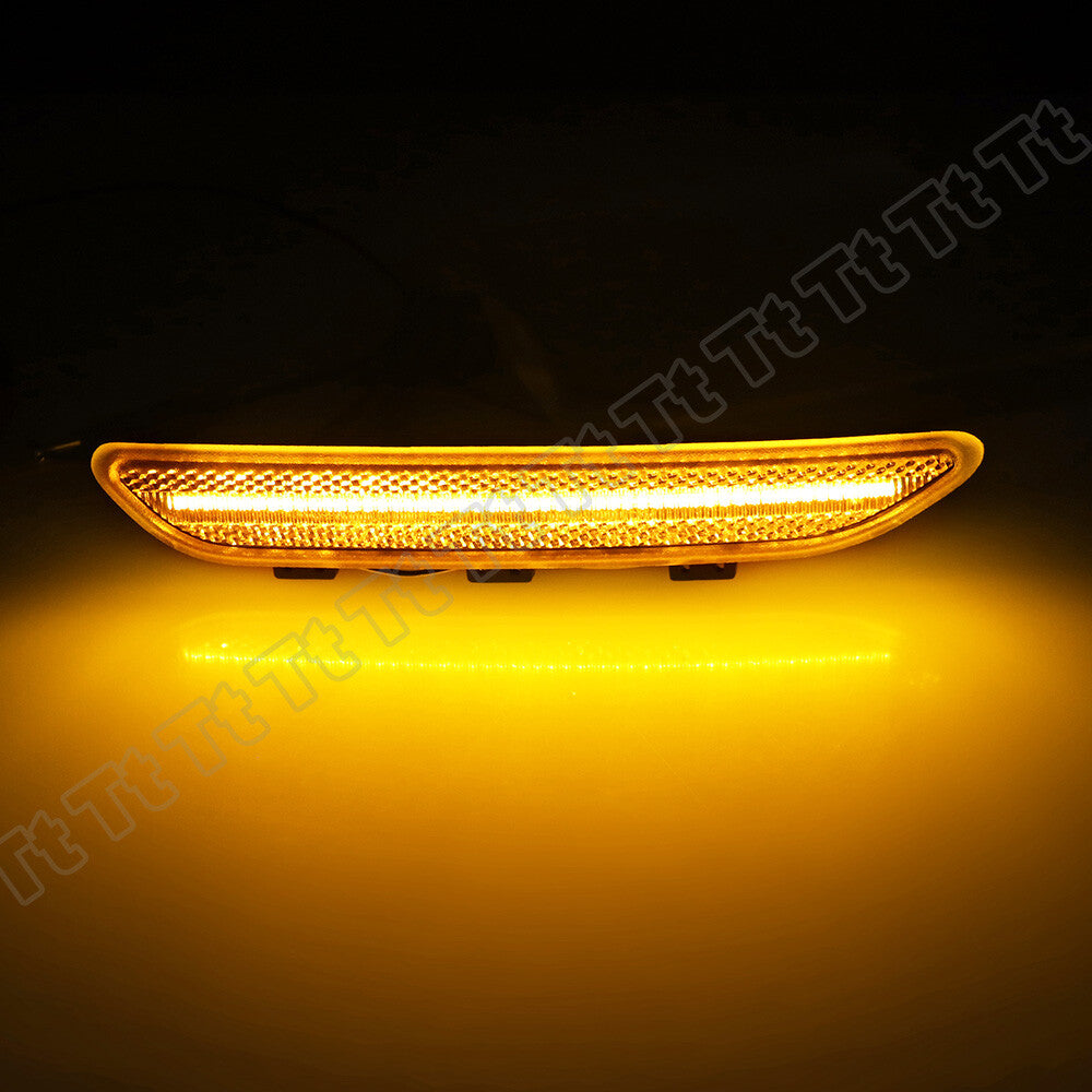 LED front bumper side marker light reflectors for 2004-06 for BMW 3 Series E46 Coupe.
