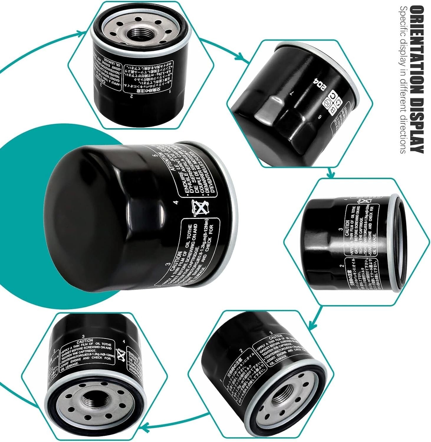 Oil Filter for GRIZZLY 350 700 for TRIUMPH ROCKET III (3) TOURING 2294cc 2012-2015