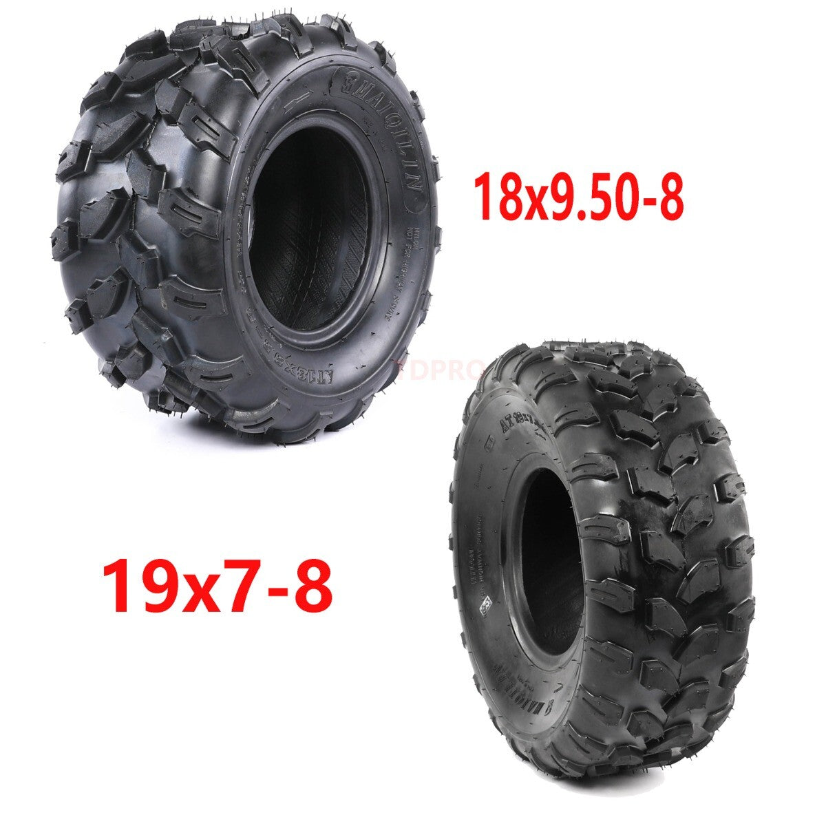 8 Front Rear Tyres 18x9.50-8 18x9.50-8 19x7-8 19x7.00-8 ATV Quad Go Kart Buggy