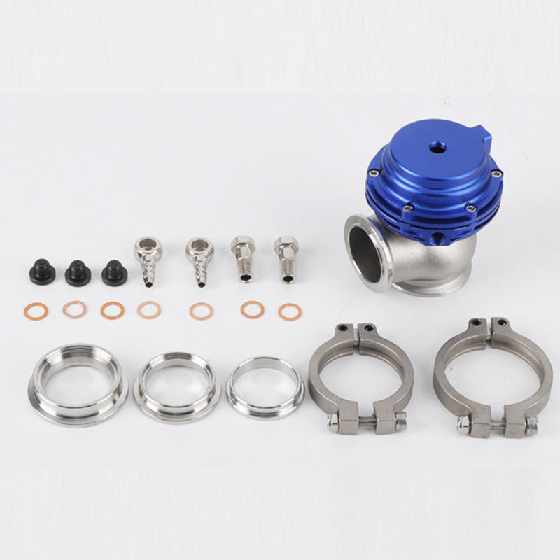 Blue 38mm external turbine Wastegate V-band flange 22PSI for manifold universal use.