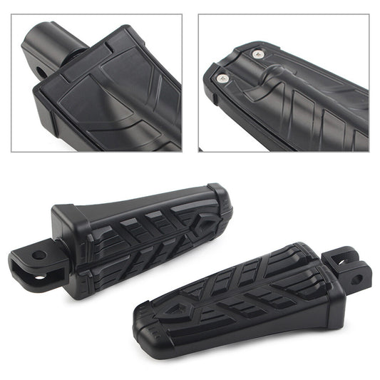 2x Foot Pegs Footrests Footpegs for Honda CBR900RR Interceptor VFR800 Black Bike