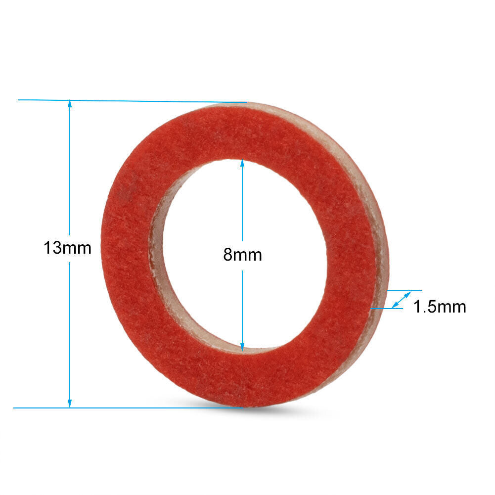 15Pcs Outboard Lower Unit Oil Drain Gasket for Yamaha 90430-08020-00 90430-08003