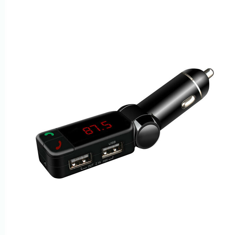 Car Bluetooth FM Transmitter Wireless Handsfree Audio Receiver MP3 Player USB