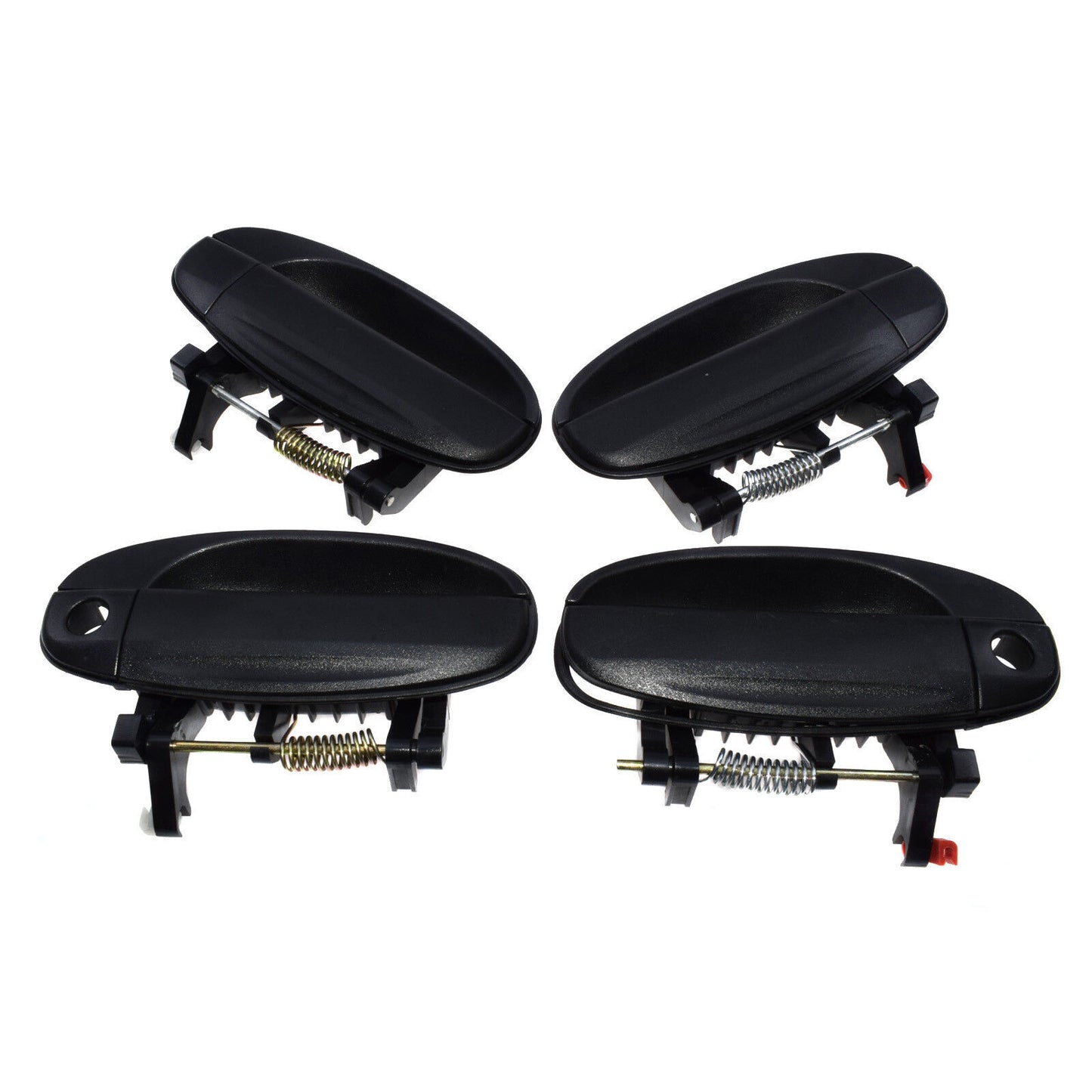 For 04-08 for Chevy Aveo Aveo5 4Pcs Black Outside Door Handle Front Rear Left Right