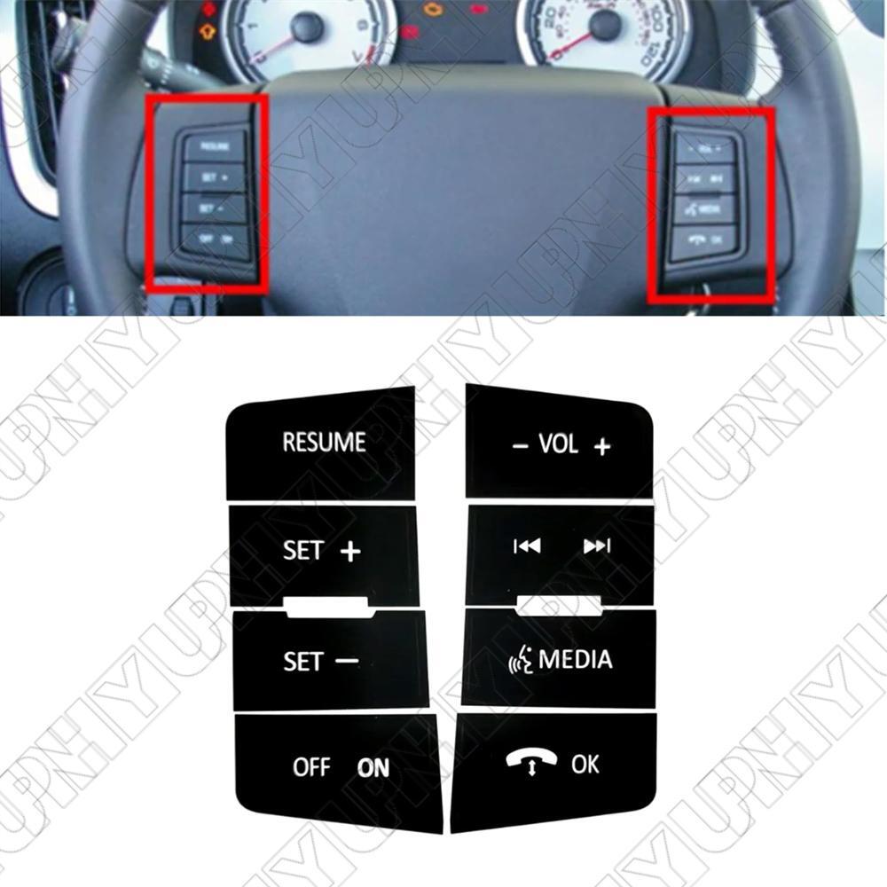 Durable Car Steering Wheel Button Repair Decal Stickers for Ford Focus 2008-2010