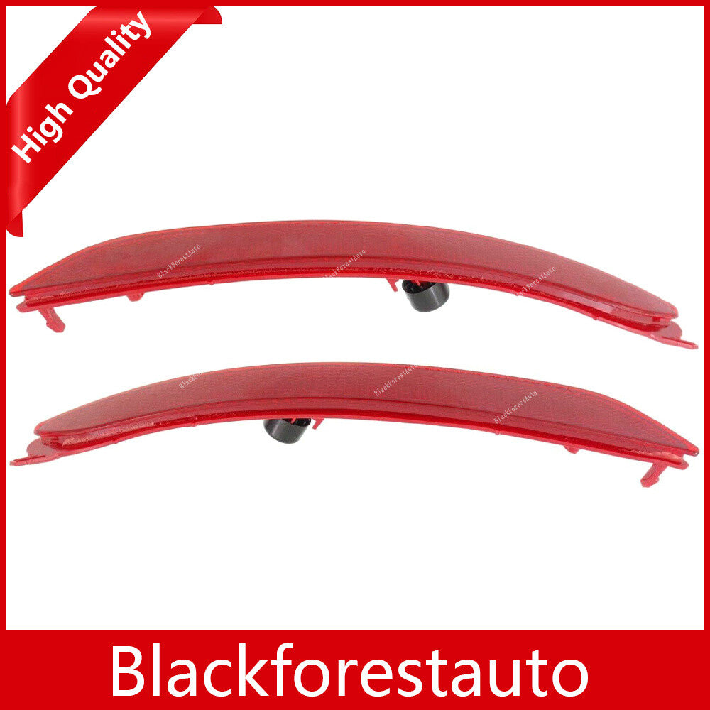 2X for Hyundai for Elantra Sedan 2014-2016 Rear RightLeft Bumper Reflector Red