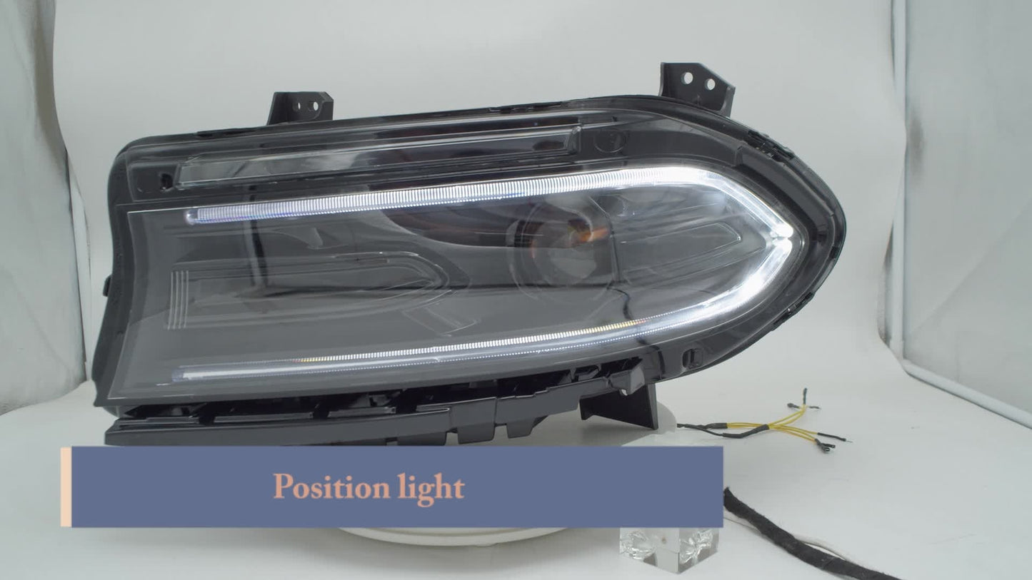 Suitable for 2022-2023 for Dodge Charger Halogen Projector Headlight Driver Left LH