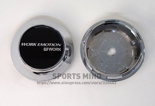 4-Piece Set of 45mm Black and Red Ray Wheel Center Stickers, Wheel Hub Stickers, and Rim Stickers