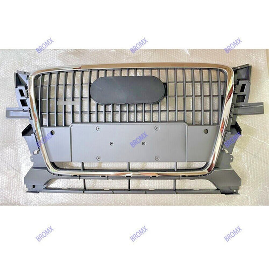 Front Bumper Grille Mesh Grill Fit for Audi Q5 2009 2010 2011 2012 Gray Grille